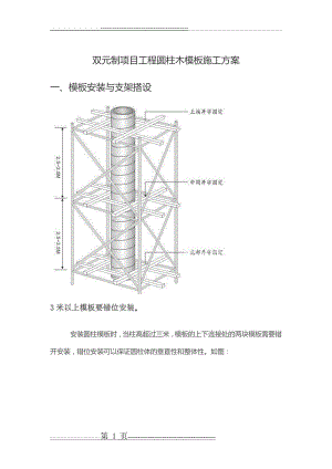 建筑圆柱木模板施工方案(17页).doc