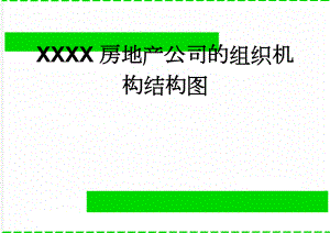 XXXX房地产公司的组织机构结构图(7页).doc