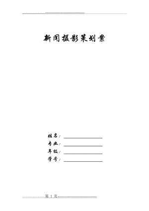 新闻摄影策划(6页).doc