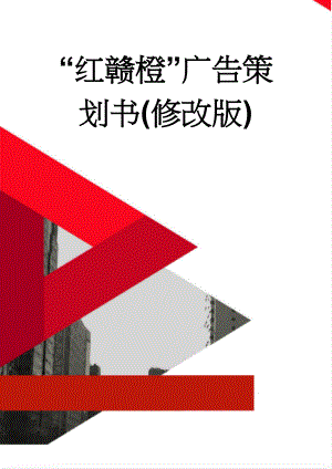 “红赣橙”广告策划书(修改版)(8页).doc