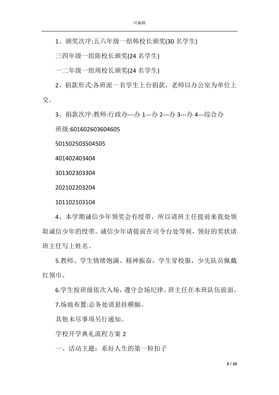 2022春季学校开学典礼流程方案.docx_第2页