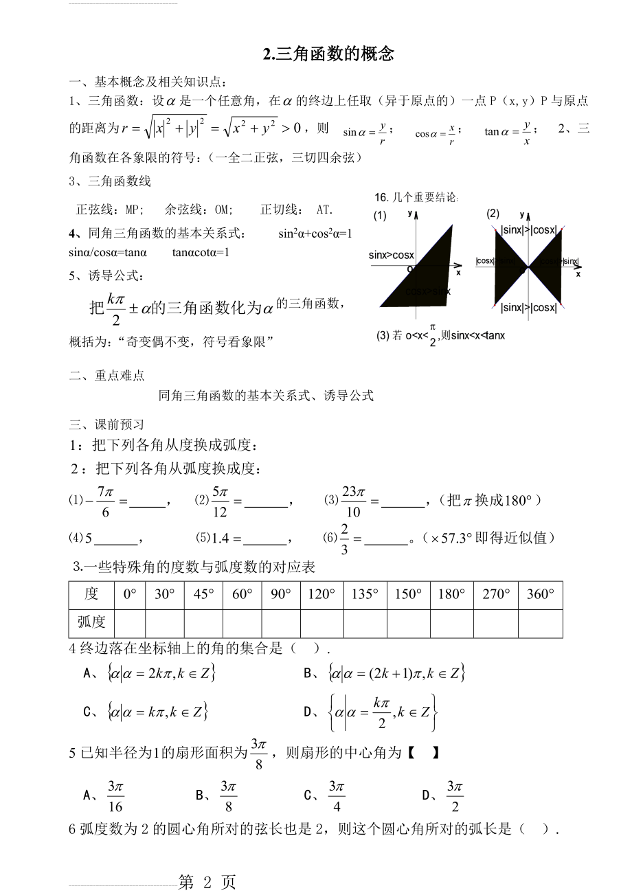 三角函数基础练习题(9页).doc_第2页