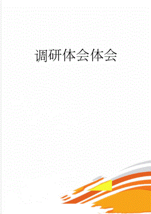 调研体会体会(4页).doc