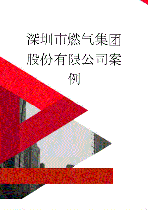 深圳市燃气集团股份有限公司案例(13页).doc