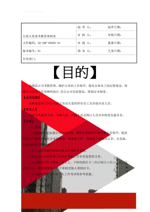 行政人资部考勤管理制度(10页).doc