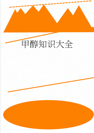 甲醇知识大全(6页).doc
