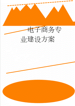 电子商务专业建设方案(33页).doc