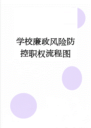 学校廉政风险防控职权流程图(7页).doc