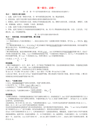 高中化学复习资料(已整理打印版).pdf