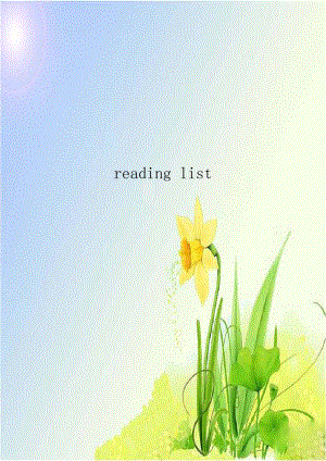 reading list.doc