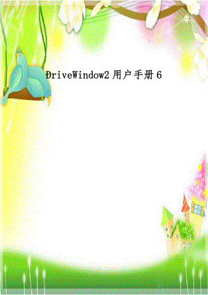 DriveWindow2用户手册6.doc