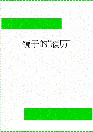 镜子的“履历”(4页).doc