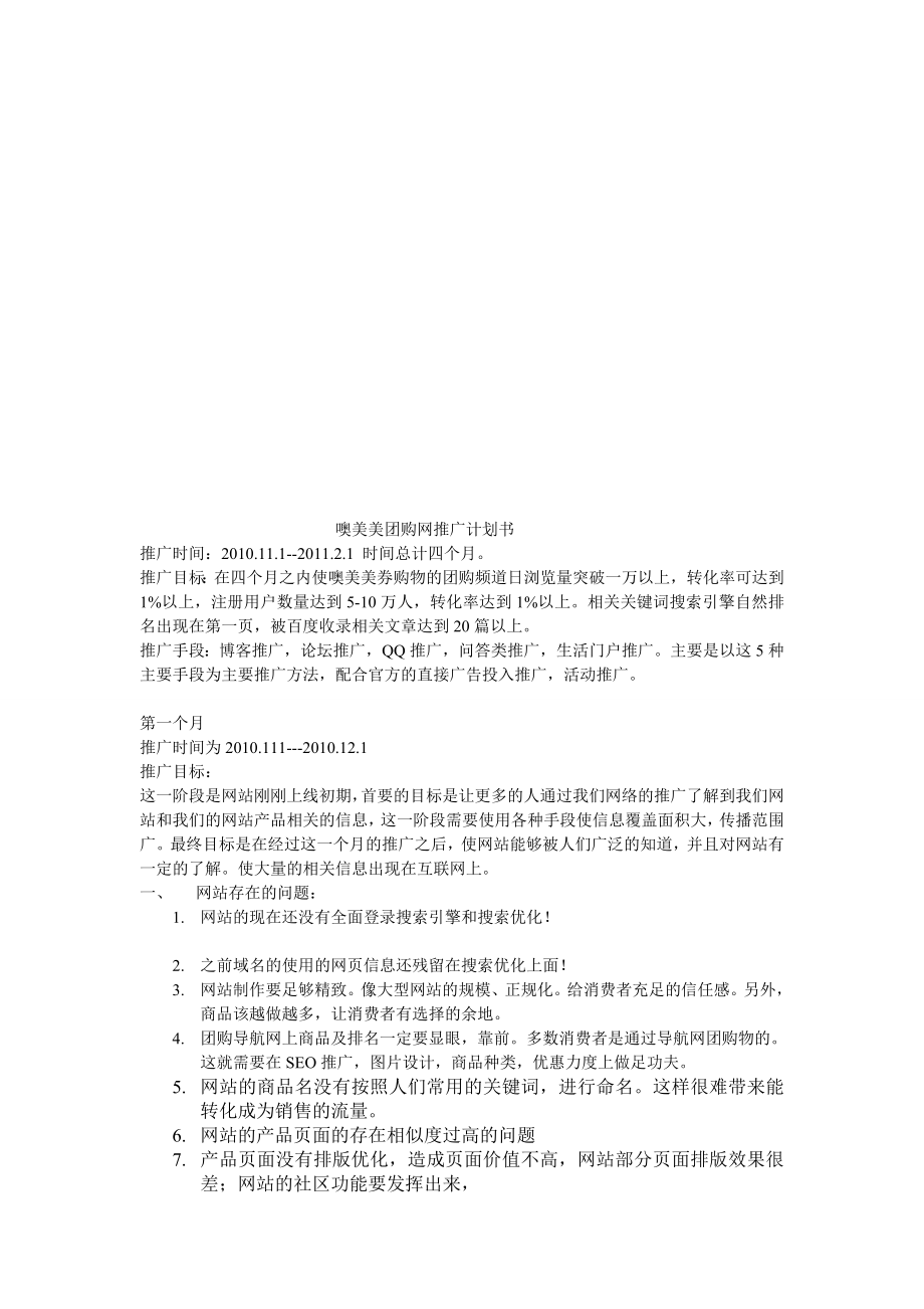 某团购网推广计划书.docx_第1页